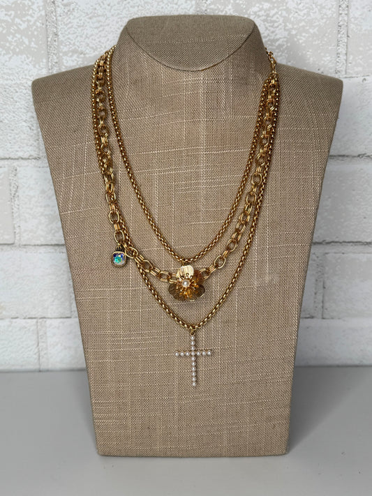 Three Strand Chain Necklace