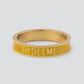 Yellow Enamel Redeemed Ring