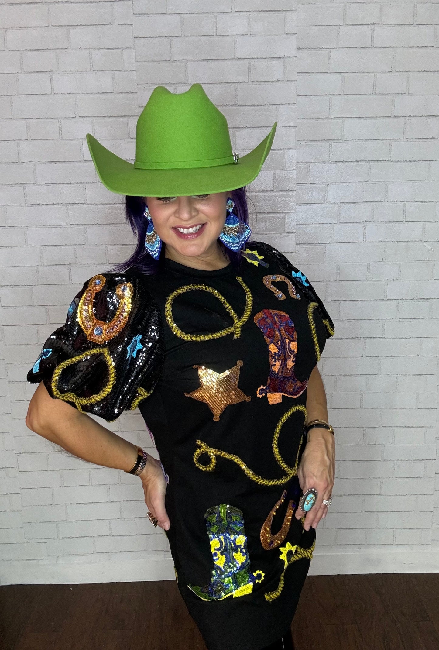 Cowgirl Icon Poof Sleeve Tunic/Dress