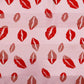 Valentine Red Lips Pattern Satin Scarf