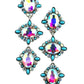 Western Triple Oval Rhinestone Earring