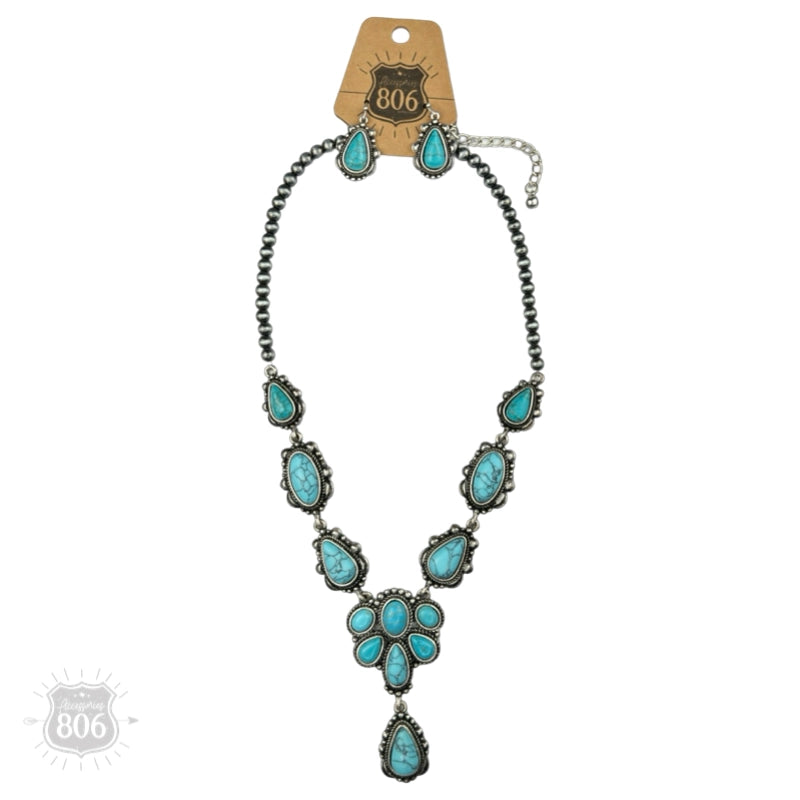 Western Stone Necklace Set