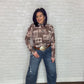 The LaDue Western Rodeo Print Sheer Mesh Top