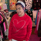 Rhinestone Red Heart Sweatshirt