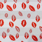 Valentine Red Lips Pattern Satin Scarf