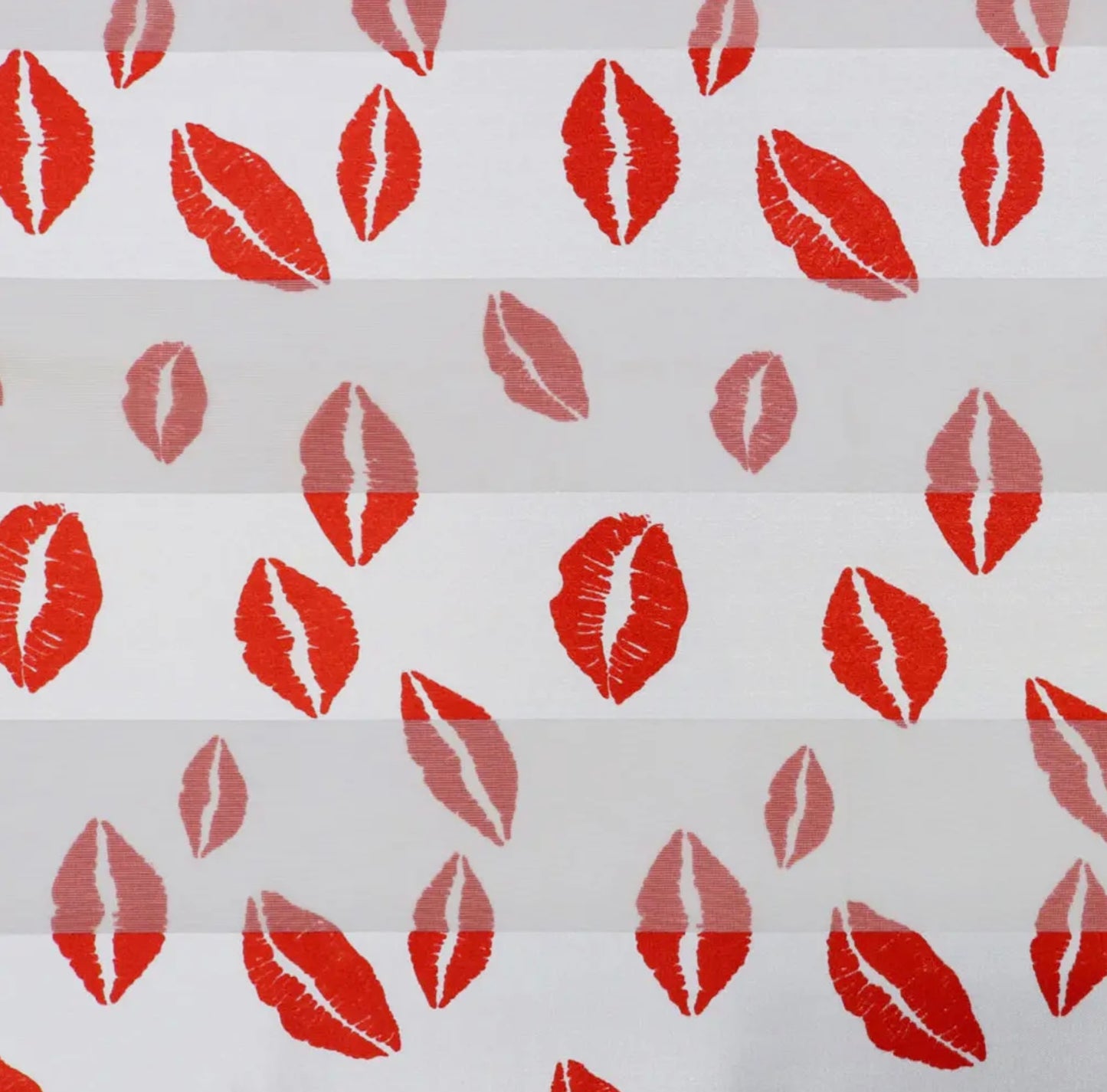 Valentine Red Lips Pattern Satin Scarf