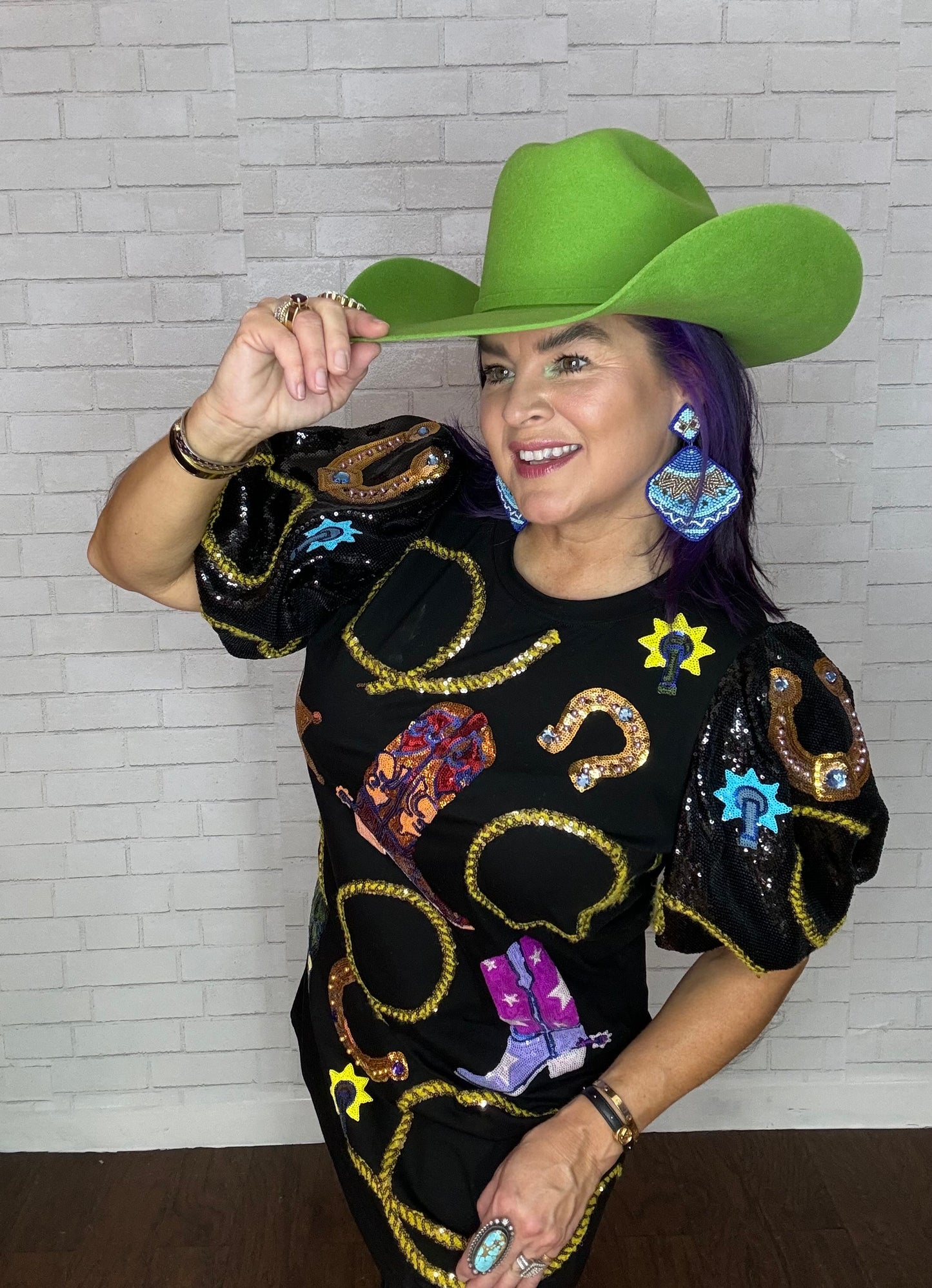 Cowgirl Icon Poof Sleeve Tunic/Dress