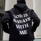 GOD is Always with Me Denim Jacket