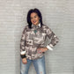 The LaDue Western Rodeo Print Sheer Mesh Top