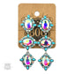 Western Triple Oval Rhinestone Earring