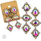 Western Triple Oval Rhinestone Earring