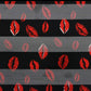 Valentine Red Lips Pattern Satin Scarf