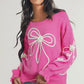 Pretty Bow Pink Sweater