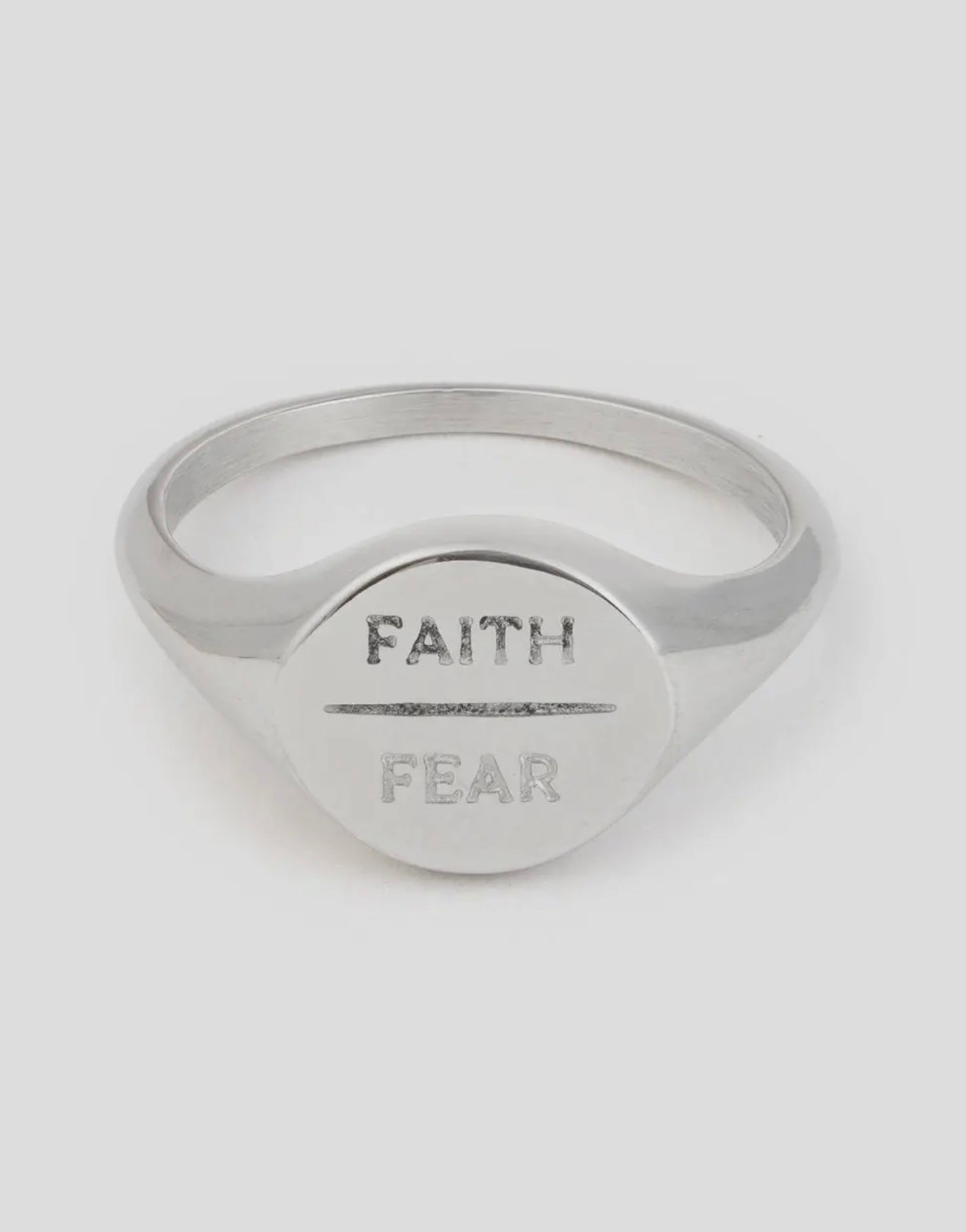 Faith Over Fear Ring