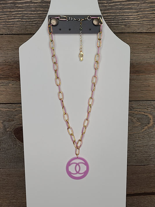 The Charlie Necklace Pink Gold