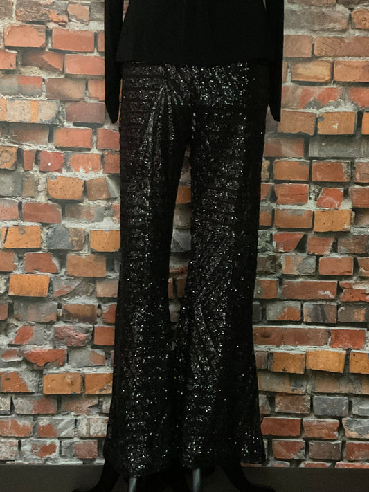 Sheer Sequin Pant with a Flare!