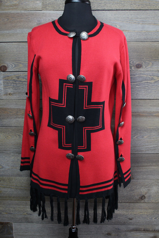 Warrior Red & Black Sweater