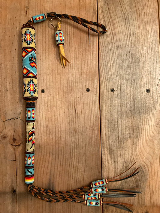 Handmade Beaded Quirt